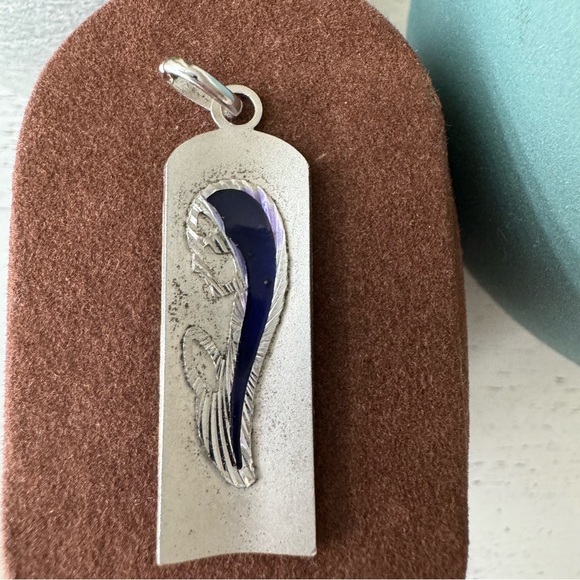 800 Silver Vintage Blessed Virgin Mary Pendant - Picture 2 of 5